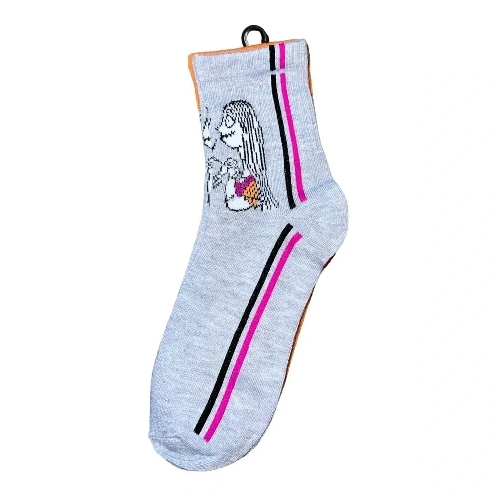 NWT Disney NBC Embroidered Jack Skellington Ankle Socks Pack of 3